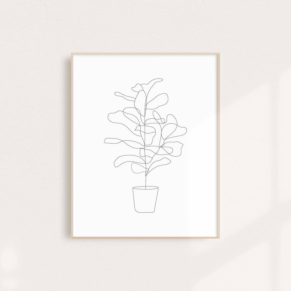 Fiddle Fig Illustration | Art Print