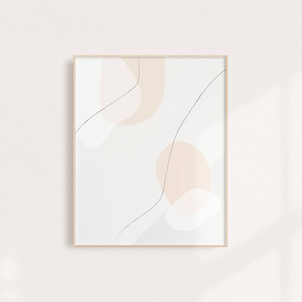 Warm Abstract Paint | Art Print